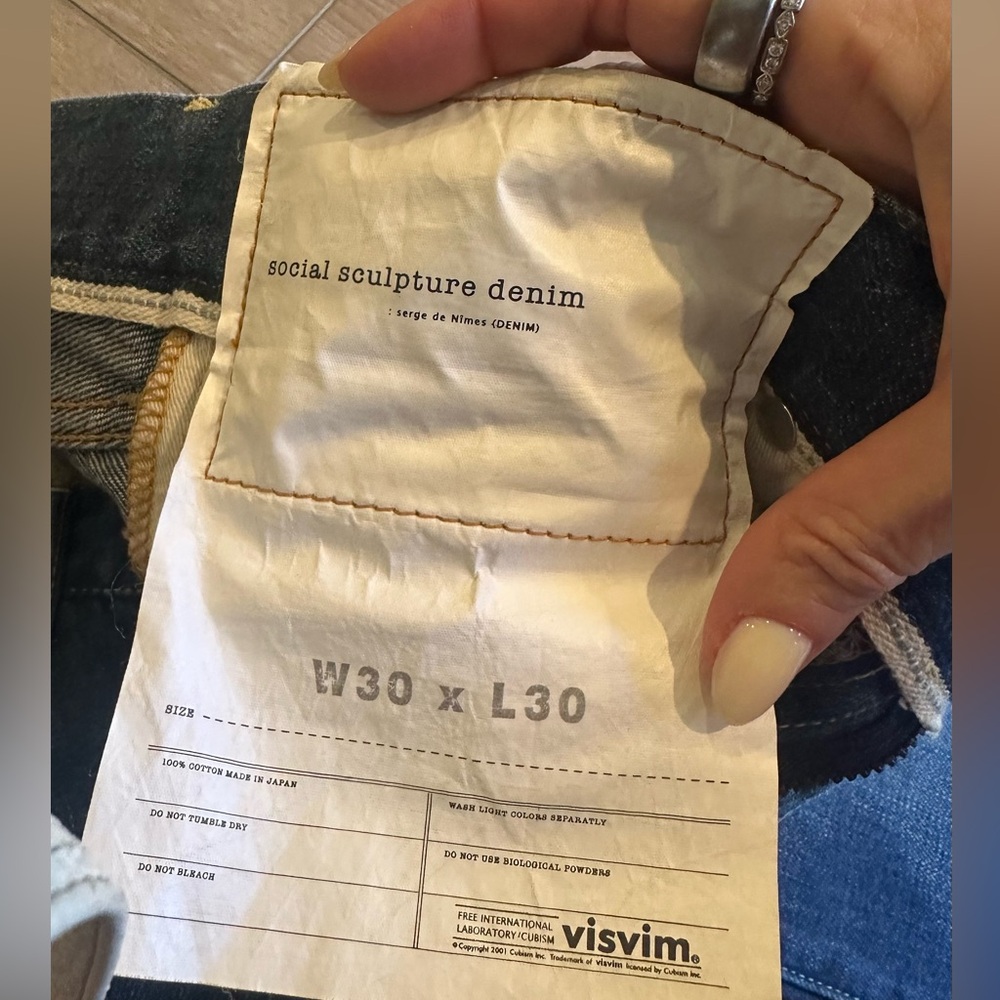 Visvim Social Sculpture 04d5 Slim Jeans, mens 30x30 - Picture 8 of 17